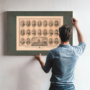 American Presidents First Hundred Years 1776 1876 1876 — Framed Wall Art Room View | Bella Frye