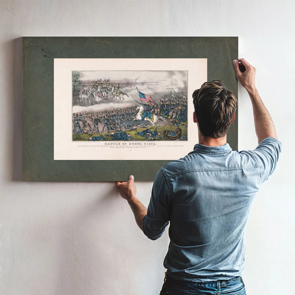 Battle of Buena Vista 19th Century — Framed Wall Art Room View | Bella Frye