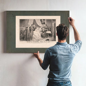 Death of Death of Harrison April 4 1841 1841 — Framed Wall Art Room View | Bella Frye