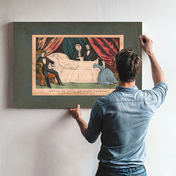 Death of General Andrew Jackson President of the United States From 1829 to — Framed Wall Art Room View | Bella Frye