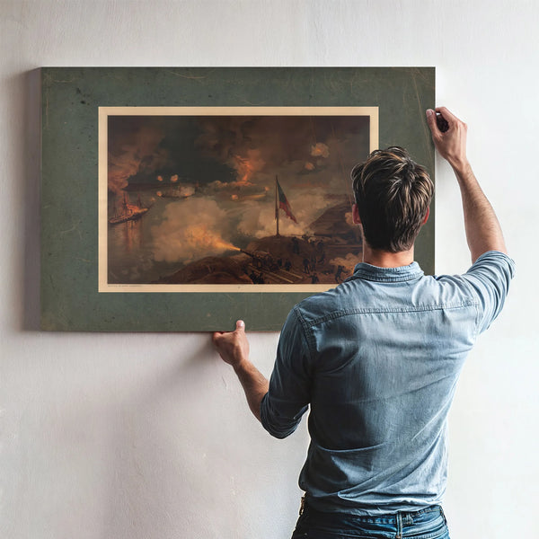 Battle of Port Hudson 1887 — Framed Wall Art Room View | Bella Frye
