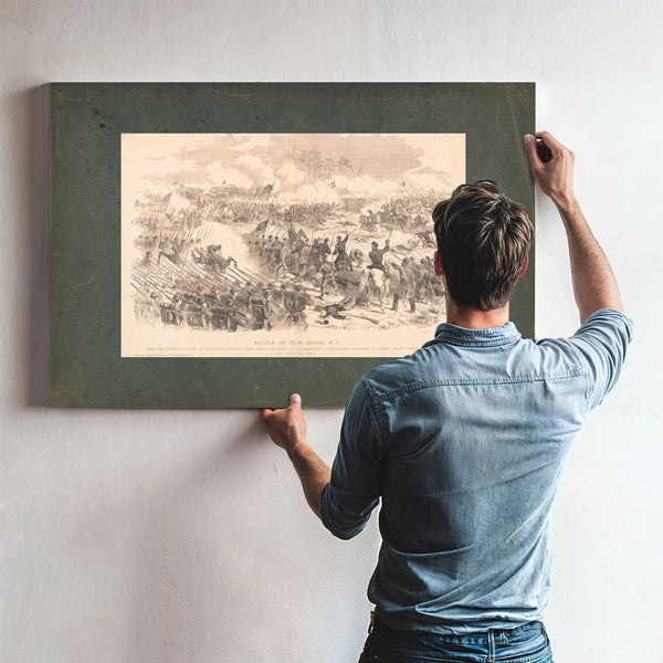 Battle of New Berne Nc 1885 — Framed Wall Art Room View | Bella Frye