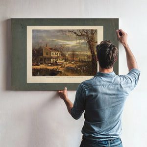 American Scenery the Inn on the Roadside 1872 — Framed Wall Art Room View | Bella Frye