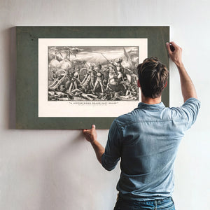 A Little More Grape Capt Bragg General Taylor at the Battle of Buena Vista Feb — Framed Wall Art Room View | Bella Frye