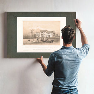 Female Seminary Nashville Tenn Barracks of the 51st Regt Ov March 1862 1862 — Framed Wall Art Room View | Bella Frye