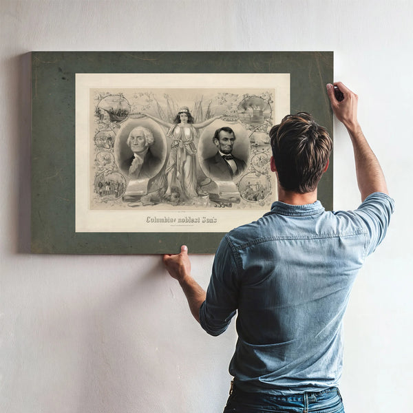 Columbias Noblest Sons 1865 — Framed Wall Art Room View | Bella Frye