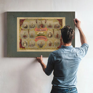 Indians of the Territory 1875 — Framed Wall Art Room View | Bella Frye