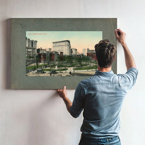 Union Square in Fading Light a Manhattan Memory Suspended in Time — Framed Wall Art Room View | Bella Frye