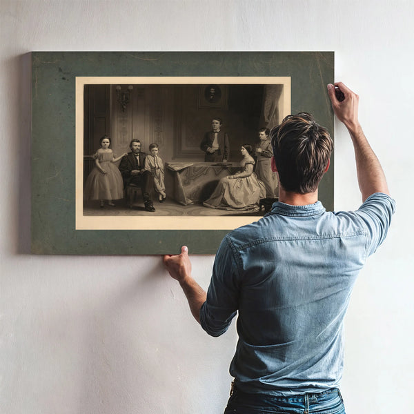 Grant and His Family 1867 — Framed Wall Art Room View | Bella Frye