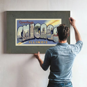 Illinois Chicago — Framed Wall Art Room View | Bella Frye