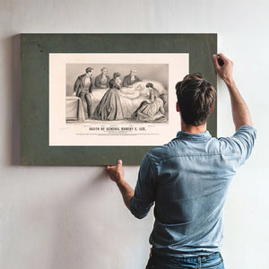 Death of General Robert E Lee at Lexington Va October 12th 187 Aged 62 Year — Framed Wall Art Room View | Bella Frye