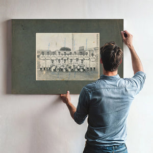 Homestead Grays — Framed Wall Art Room View | Bella Frye