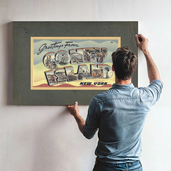New York Coney Island — Framed Wall Art Room View | Bella Frye