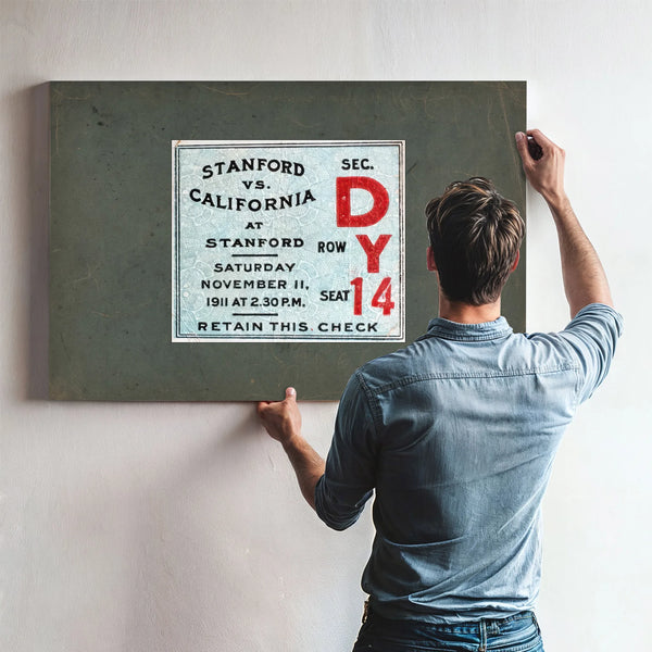 Ticket 1911 Big Game — Framed Wall Art Room View | Bella Frye