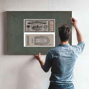 Ticket to the 1926 Army Navy Game 2 6438a1 2_1 — Framed Wall Art Room View | Bella Frye