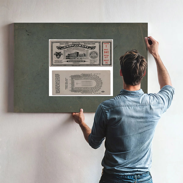 Ticket to the 1926 Army Navy Game 2 6438a1 2_1 — Framed Wall Art Room View | Bella Frye