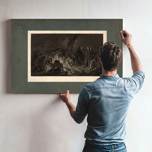 David Zeisberger Preaching to the Indians 1864 — Framed Wall Art Room View | Bella Frye