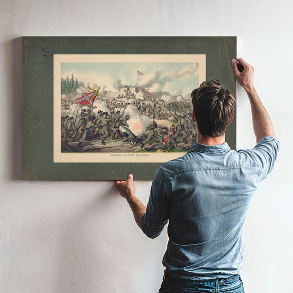 Assault on Fort Sanders 1891 — Framed Wall Art Room View | Bella Frye