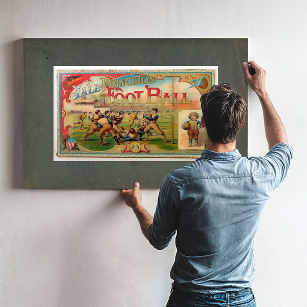 Yale Princeton Game Illustrated 6f631 — Framed Wall Art Room View | Bella Frye