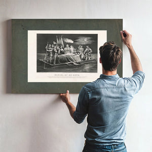Burial of Desoto 1876 — Framed Wall Art Room View | Bella Frye