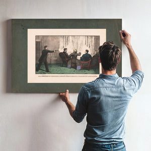 Assassination of President Lincoln Fords Theatre Washington April 14 1865 18 — Framed Wall Art Room View | Bella Frye