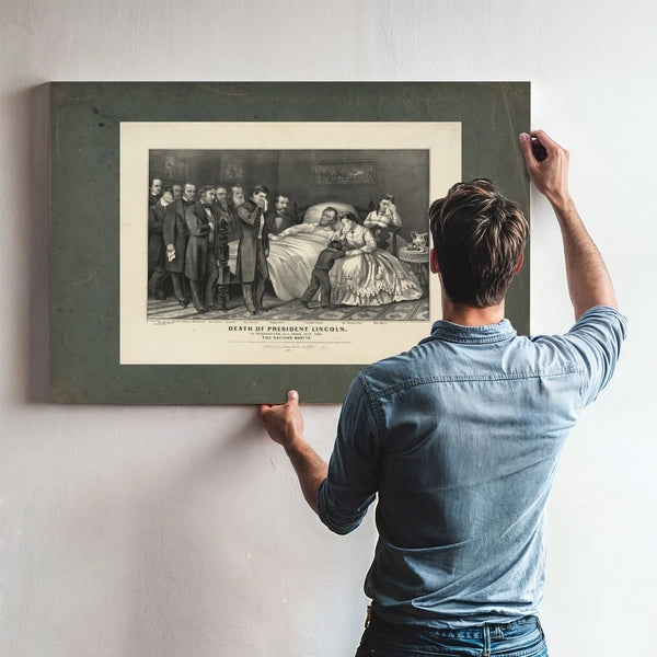 Death of President Lincoln_ at Washington Dc April 15th 1865 the Nations Mar — Framed Wall Art Room View | Bella Frye