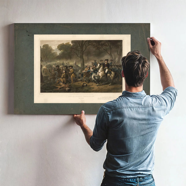 Life of George Washingtonthe Soldier 1854 — Framed Wall Art Room View | Bella Frye