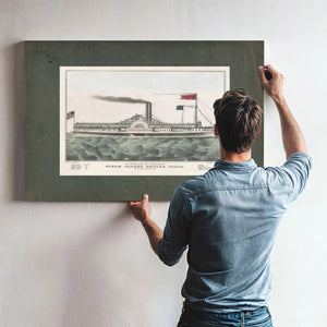 Buffalo Chicago Steam Packet Empire State_ M Hazard Commander 1835 1856 — Framed Wall Art Room View | Bella Frye