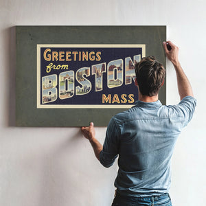 Massachusetts Boston — Framed Wall Art Room View | Bella Frye