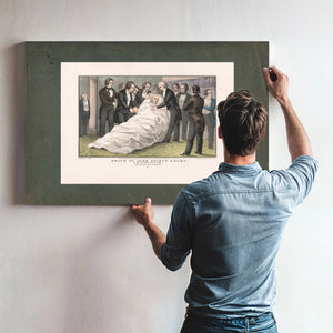 Death of John Quincy Adams at the Us Capitol Feby 23d 1848 1848 — Framed Wall Art Room View | Bella Frye
