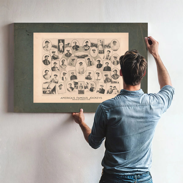 Americas Famous Jockeys 195 — Framed Wall Art Room View | Bella Frye