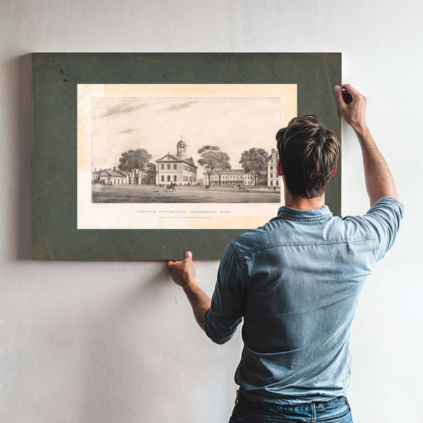Harvard University Cambridge Mass 19th Century — Framed Wall Art Room View | Bella Frye