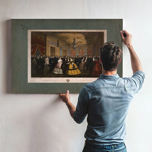 Abraham Lincolns Last Reception 1865 — Framed Wall Art Room View | Bella Frye