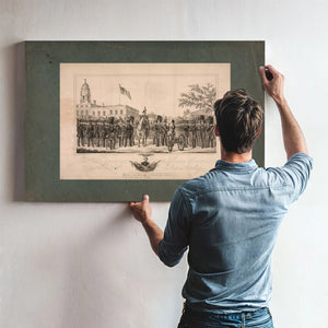 38th Regiment Jefferson Guards New York State Artillery 1843 — Framed Wall Art Room View | Bella Frye