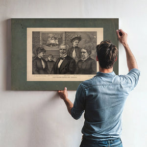 Jefferson Davis and Family 189 — Framed Wall Art Room View | Bella Frye