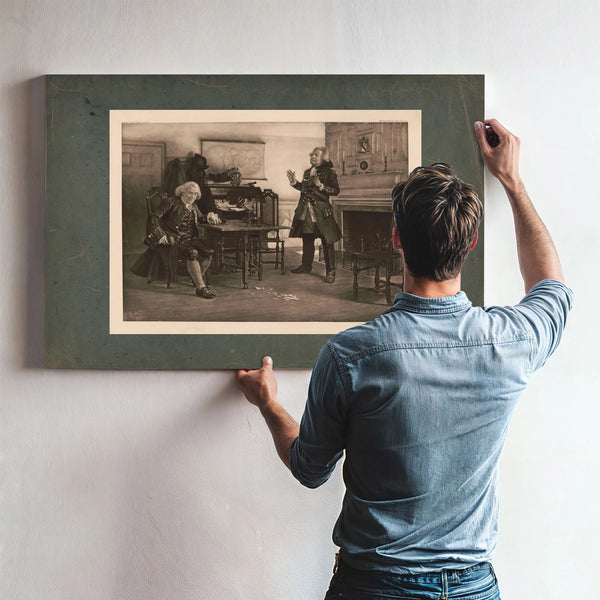 Franklin and Gen Braddock 196 — Framed Wall Art Room View | Bella Frye