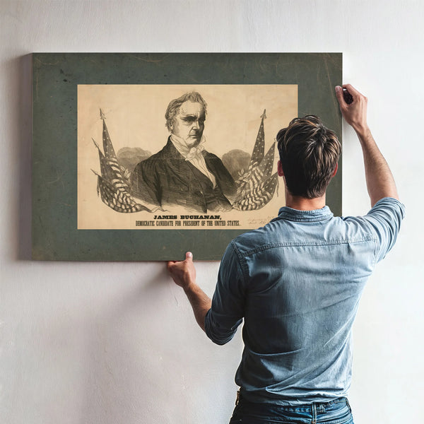 James Buchanan Democratic Candidate for President of the United States 1856 — Framed Wall Art Room View | Bella Frye