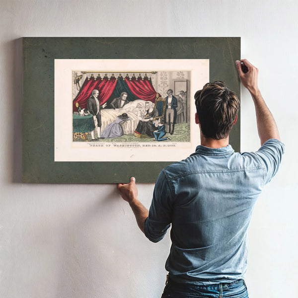 Death of Washington Dec 14 Ad 1799 1846 — Framed Wall Art Room View | Bella Frye