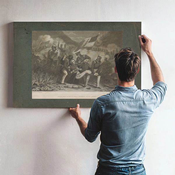 Fall of Lieutenant Colonel Henry Clay Junior 1855 — Framed Wall Art Room View | Bella Frye