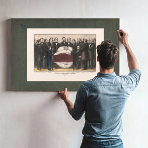 Death of Abraham Lincoln April 15th 1865 1865 — Framed Wall Art Room View | Bella Frye