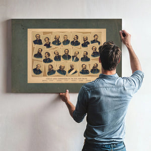 Famous Union Commanders of the Civil War 1861 65 1884 — Framed Wall Art Room View | Bella Frye