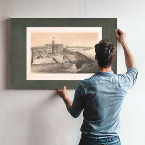 Fort Anderson Paducah Kentucky and the Camp of the 6th Illinois Cavalry Apri — Framed Wall Art Room View | Bella Frye