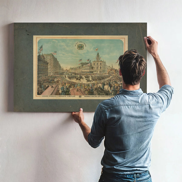 Grand Parade of the Knights Templar Triennial Conclave San Francisco August — Framed Wall Art Room View | Bella Frye