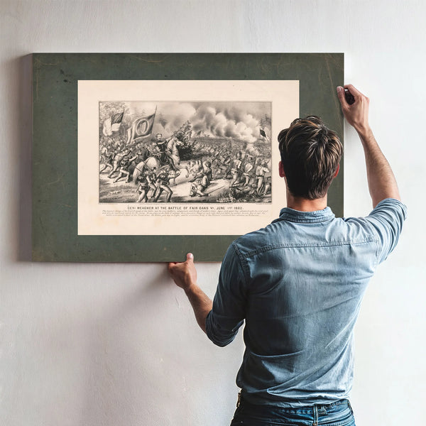 General Meagher at the Battle of Fair Oaks Va June 1st 1862 1862 — Framed Wall Art Room View | Bella Frye