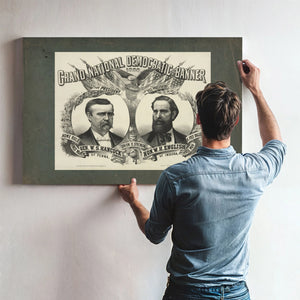Grand National Democratic Banner_ 188 188 — Framed Wall Art Room View | Bella Frye