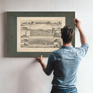 Chicago in Early Days 1779 1857 1893 — Framed Wall Art Room View | Bella Frye