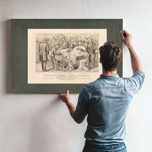 Death of General James a Garfield Twentieth President of the United States 1 — Framed Wall Art Room View | Bella Frye