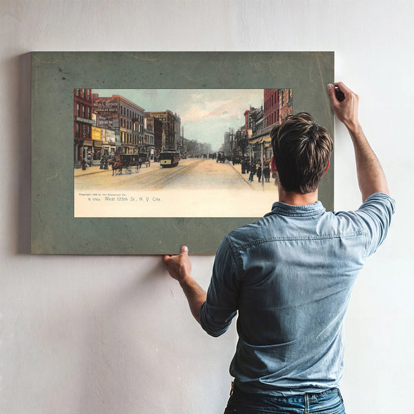Harlems Gilded Promenade a Vanished Thoroughfare — Framed Wall Art Room View | Bella Frye