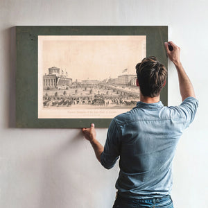 Funeral Obsequies of the Late President Abraham Lincoln Columbus Ohio April — Framed Wall Art Room View | Bella Frye