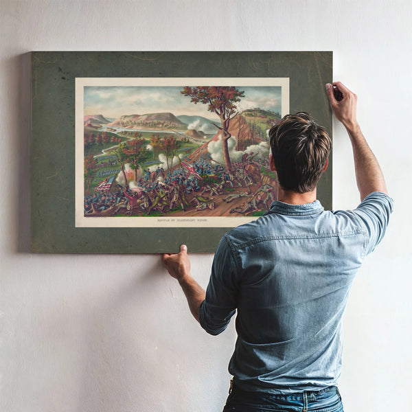 Battle of Missionary Ridge Fought November 23 25 1863 1886 — Framed Wall Art Room View | Bella Frye